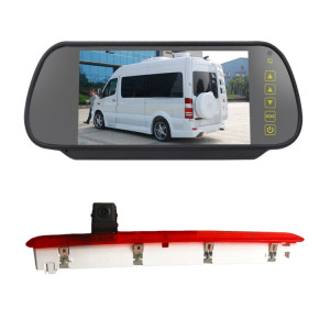 PZ473 voiture étanche 170 degrés caméra de vue de feu de freinage + moniteur de vue arrière 7 pouces pour Volkswagen T6 porte simple SH3413567-20