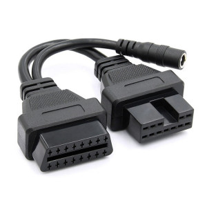 12pin à 16 points Câble d'adaptateur de diagnostic OBDII pour Mitsubishi SH47321713-20