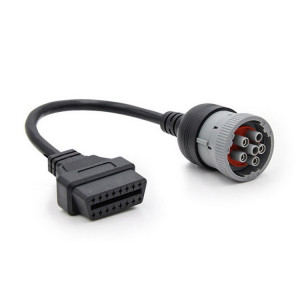 J1708 6Pin à l'OBD2 16pin Câble d'adaptateur de diagnostic de voiture femelle SH4821698-20