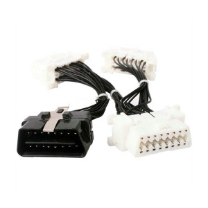 Elm327 OBD2 16Pin mâle à 3 câbles de diagnostic de la voiture SH4826912-20
