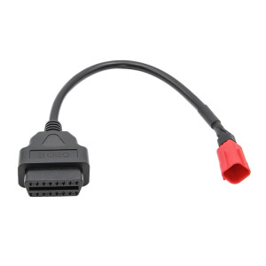 16 Pin à 6 gorgés MotoCycles OBD2 Câble de conversion OBDII Câble adaptateur de diagnostic pour Honda SH5153724-20
