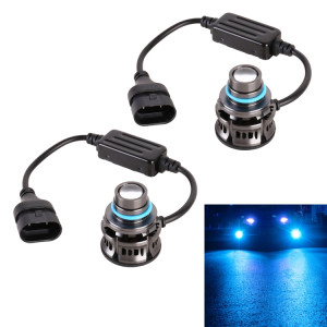 1 paire 9005 27W / DC12V Car phare LED en alliage en aluminium (lumière bleue) SH70BL996-20