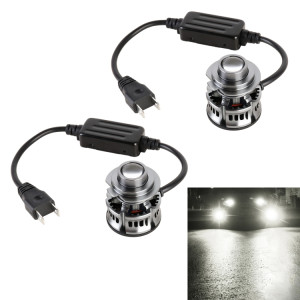 1 paire H7 27W / DC12V Car phare de LED clignotant en alliage en alliage (lumière blanche) SH76WL1347-20