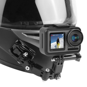 Kit de montage fixe pour bras multi-articulation adhésif pour casque de cyclisme avec support de boucle, adaptateur et vis pour crochet GoPro pour caméra GoPro HERO7 / 6/5/5/4 session / 4/3 + / 3/2/1, Xiaoyi et autres SH06061442-20