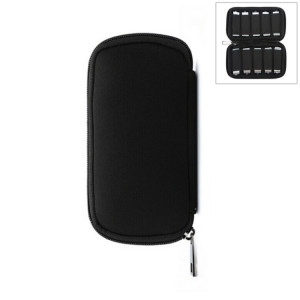 Housse de sac de rangement en néoprène U Disk, taille du sac: 16x8,5 cm (noir) SH772B845-20