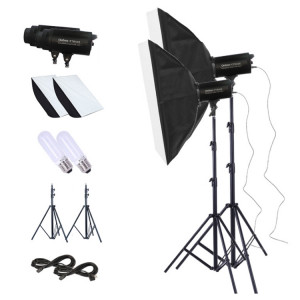 TRIOPO Oubao TTR600W 70x100cm Studio Softbox + support de trépied + 2x E27 150W ampoule photographie éclairage ensemble de pièces de remorquage ST1181584-20