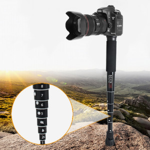 BEXIN P308C Portable Voyage Appareil Photo DSLR Extérieur En Alliage D'aluminium Monopod Titulaire (Noir) SB206B573-20