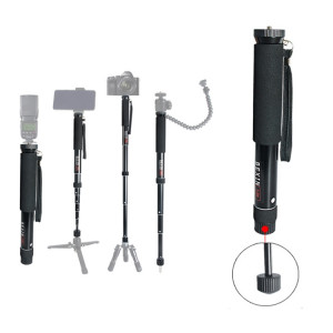 BEXIN P308 Support de monopode en alliage d'aluminium pour appareil photo reflex numérique portable de voyage extérieur (noir) SB208B1094-20