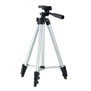Support en alliage d'aluminium en aluminium pliant 130cm avec tête en trois dimensions (argent) SH686S91-20