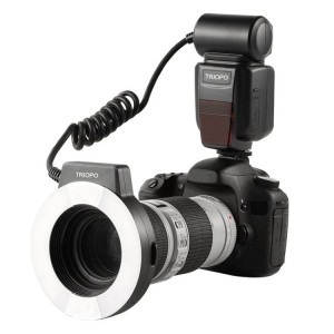 TRIOPO TR-15EX MACRO RING TTL La lumière Flash avec 6 anneaux d'adaptateur de taille différent pour Canon E-TTL (noir) ST868B1582-20