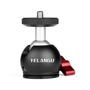 YELANGU 360 Degrés Panoramique Métal Trépied Rotule Adaptateur pour Dolly Car (Noir) SY077B96-20