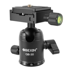 BEIXIN QB-30 Rotule panoramique en métal à rotation à 360 degrés avec plaque de dégagement rapide SB20921235-20