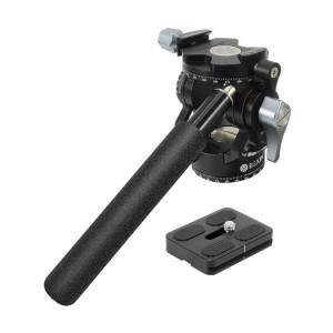BEXIN DT-03R/S Tête de traînée fluide à action de trépied panoramique à 720 degrés avec plaque de dégagement rapide SB21011433-20