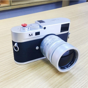 Accessoires de studio photo de modèle d'appareil photo reflex numérique factice non fonctionnel pour Leica M, lentille longue (argent) SH411S1151-20