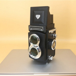 Accessoires de studio photo de modèle d'appareil photo reflex numérique portatif rétro factice non fonctionnel (noir) SH420B1193-20