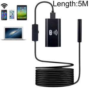 Endoscope de téléphone portable F99 HD, endoscope à tuyau étanche 8 mm, version Wifi, cordon flexible, longueur: 5 m (noir) SH114B1514-20