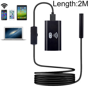 Endoscope de téléphone portable F99 HD, endoscope de tuyau étanche de 8 mm, version Wifi, câble, longueur: 2 m (noir) SH118B30-20