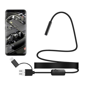 Y101 8 mm tête en spirale caméra d'inspection d'endoscope numérique étanche 3 en 1, longueur: câble flexible de 2 m (noir) SH452B782-20