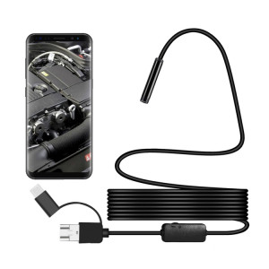 Y101 8 mm tête en spirale caméra d'inspection d'endoscope numérique étanche 3 en 1, longueur: câble dur de 3,5 m (noir) SH457B740-20