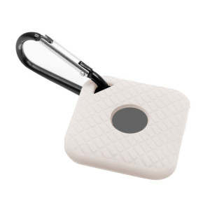 Étui de silicone Smart Tracker Bluetooth pour le sport de carreaux (blanc) SH627W1098-20