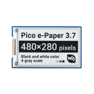 Module d'affichage d'affichage électronique E-Paper E-Paper 3,7 pouces 480x280 Pixel pour Raspberry Pi Pico, 4 Niveaux de gris, Interface SPI SW01661418-20