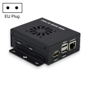 WAVESHARE MINI IO Board VER Mini-Computer Boîte de base avec caisse en métal et ventilateur de refroidissement pour la framboise PI CM4 () SW81EU182-20