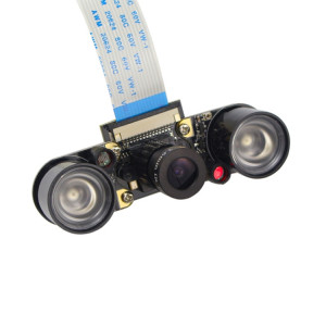 5MP OV5647 Réglable Focale Infrarouge Vision Nocturne Caméra avec 2 PCS IR Capteur Lumières pour Raspberry Pi 3 S50202291-20