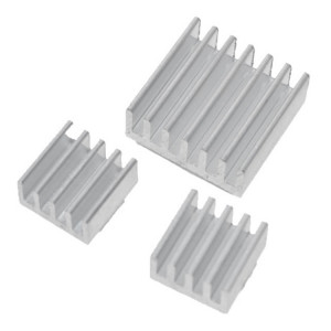 3 en 1 Radiateurs en aluminium de radiateur de radiateur de radiateur de refroidissement pour Raspberry Pi 3/2 S302091310-20