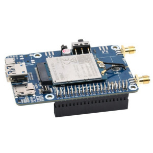 Waveshare em06-e lte cat-6 chapeau double antennes lte-a module multi-bandes multi-régions pour framboise pi SW0253394-20