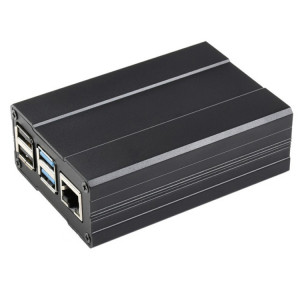 Case de conception chanfreinée en aluminium Waveshare pour Raspberry Pi 4B SW025931-20