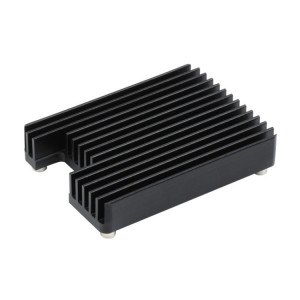 Dissipateur thermique en aluminium WAVESHARE pour Raspberry Pi CM4, avec encoche d'antenne (noir) SW277B294-20