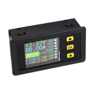 Compteur de mesure de décharge de charge de compteur de courant de tension à double affichage 90V 20A SH05441228-20