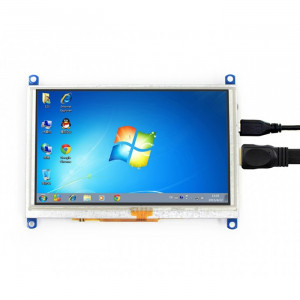 WAVESHARE 5 pouces HDMI LCD (G) Écran tactile 800x480 pour Raspberry Pi prend en charge divers systèmes SH1217791-20