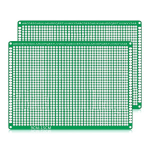 2 PCS LandaTianrui LDTR WG032 / D4 panneau de prototype de carte PCB de planche à pain de fibre de verre double-face, taille: 9 x 15cm S217111182-20