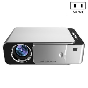 T6 Mini projecteur de théâtre HD portable avec technologie LCD 1080p T6 3500ANSI, Support WiFi, HDMI, AV, VGA, USB (Argent) SH045S735-20