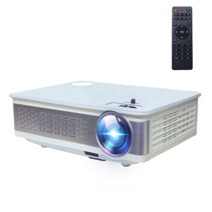 Z720 Panneau d'affichage LCD unique de 5,8 pouces, projecteur intelligent 1280x768P avec télécommande, prise en charge AV / VGA / HDMI / USBX2 / carte SD / Audio (blanc) SH064W544-20