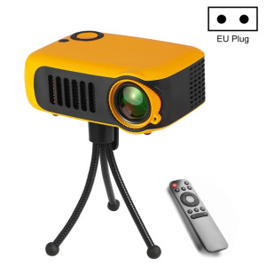 A2000 Portable Projecteur 800 Lumen LCD Home Theatre Video Projecteur, support 1080p, plug (jaune) SH144Y429-20