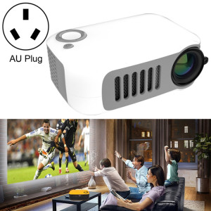 A2000 1080P Mini projecteur portable intelligent pour enfants, prise AU (blanc gris) SH8AUW340-20