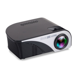 RD-805B 960 * 640 1200 Lumens Portable Mini Projecteur LED Home Theater avec télécommande, support USB + VGA + HDMI + AV + TV (Noir) SH902B1087-20