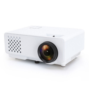 RD-810 800 * 768 Mini projecteur LED 1200 Lumens Home Cinéma HD avec télécommande, support USB + VGA + HDMI + AV (blanc) SH903W1739-20