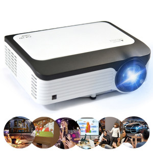 Wejoy L6 5 pouces 200 ANSI Lumen 1920 x 1080P Android 6.0 HD Bluetooth 4.0 WiFi HD Projecteur intelligent, Prise en charge AV / VGA / HDMI / 2 x USB / RJ45, 1G+8G SW1084517-20