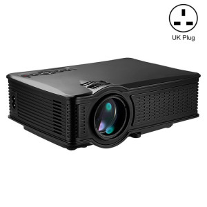 LY-40 1800 LUMENS 1280 X 800 Home Theatre LED Projecteur avec télécommande, Plug britannique (noir) SH919B1387-20