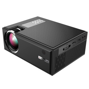 Cheerlux C8 1800 Lumens 1280x800 720p 1080p HD Synchronisée Synchronisée Smart Projecteur Smart, Support HDMI / USB / VGA / AV (Noir) SC604B1455-20