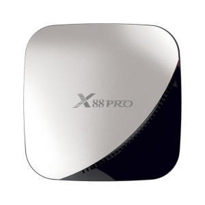 X88 PRO 4K HD Smart TV Box avec télécommande, Android 9.0 RK3318 Quad-Core 64bit Cortex-A53, 4 Go + 64 Go, prise en charge WiFi double bande et AV et HDMI et carte RJ45 et TF et SPDIF SH0202903-20