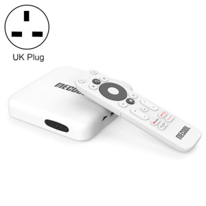 MECOOL KM2 4K Smart TV BOX Android 10.0 Lecteur multimédia avec télécommande, Amlogic S905X2 Quad Core ARM Cortex A55, RAM : 2 Go, ROM : 8 Go, prise en charge Bluetooth, HDMI, carte TF, prise britannique SM66UK1141-20