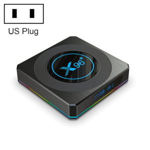 X96 X4 8K Smart TV Box Android 11,0 Media Player avec télécommande, AMLogic S905x4 ARM CORE CORTEX A55 A55, RAM: 4GB, ROM: 64 Go, Support 1000m, Dual Band Wifi, Bluetooth, Fiche américaine SH77US133-20