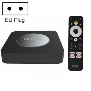 MECOOL KM2 Plus 4K Smart TV BOX Android 11.0 Lecteur multimédia avec télécommande, Amlogic S905X2 Quad Core, RAM : 2 Go, ROM : 16 Go, SM86EU855-20