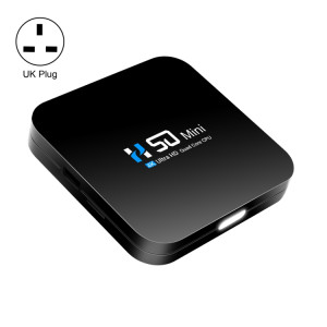Boîtier TV réseau intelligent H50 Mini 4K, Android 10.0, RK3318 Quad Core, 2 Go + 8 Go, prise britannique SH91UK683-20