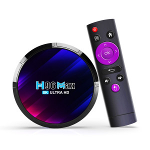 H96 Max 8K Ultra HD Smart TV Box Android 13.0 Lecteur multimédia avec télécommande, RK3528 Quad-Core, 4 Go + 64 Go () SH05EU1311-20