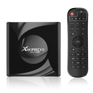 X88 Pro 13 Android 13.0 Smart TV Box avec télécommande, RK3528 Quad-Core, 2 Go + 16 Go (prise UE) SH12EU1905-20